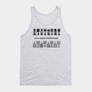 Chess for Smart People - Black Tank Top